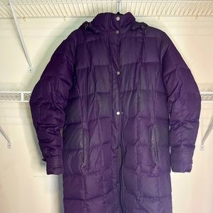 Winter coat: Non designer, and worn. Size large Womens